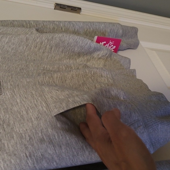 JUSTICE Girl Gray Hoodie with Logo - Picture 2 of 7